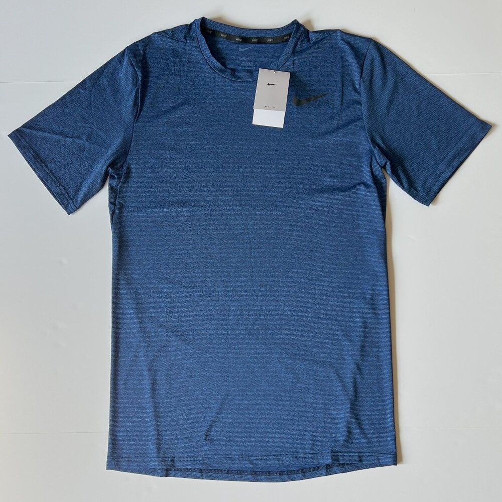NIKE Men Dri-Fit Utility Static Training Tee Size Medium-Tall BLUE NWT MSRP $40 - Picture 6 of 11